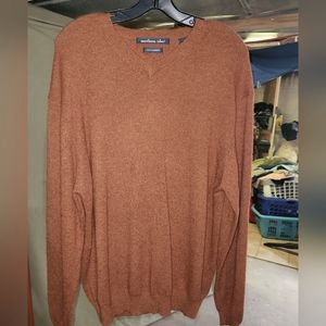 Men's cashmere V-neck sweater